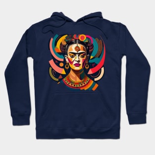 Frida Kalho in Color Hoodie